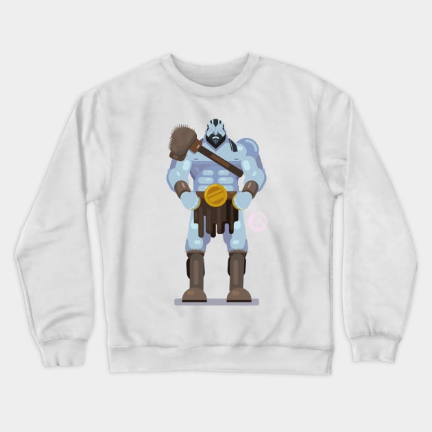 Grog Strongjaw Flat Design Illustration Crewneck Sweatshirt by georgiagoddard